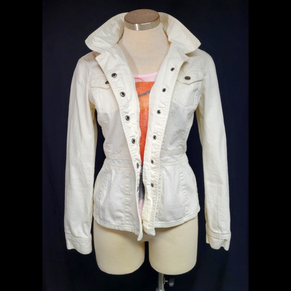 Axcess white denim jacket